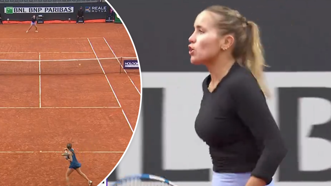 Kenin unleashes at umpire over court conditions