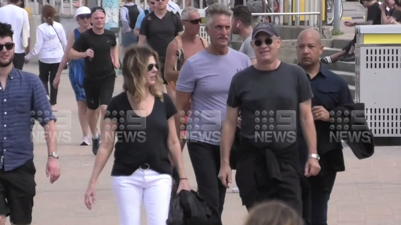 Tom Hanks and wife Rita Wilson in Sydney