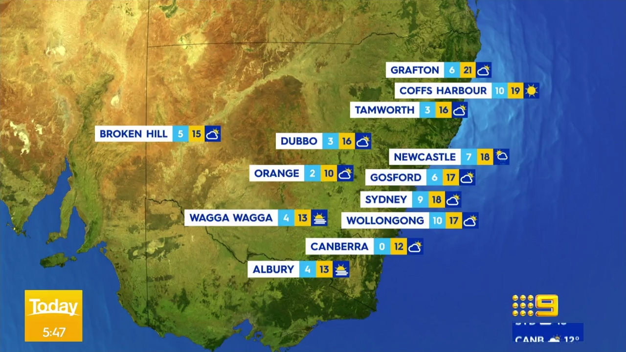 Weather forecast Australia Frost in SA, snow in the alps and subzero