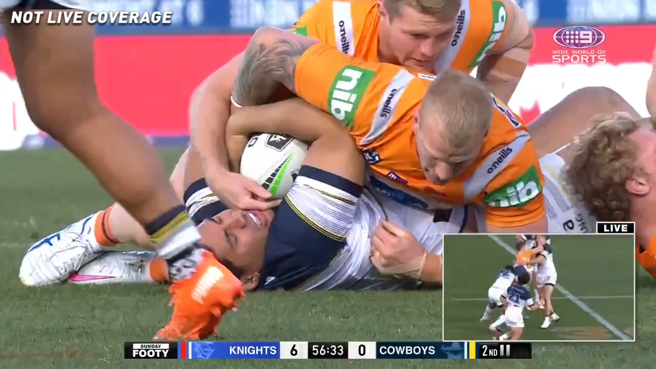 Taumalolo injured in heavy tackle