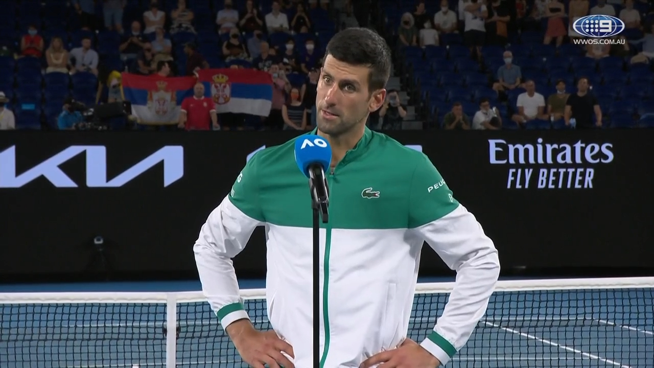 Novak Djokovic says he felt back at his best in his semi-final win