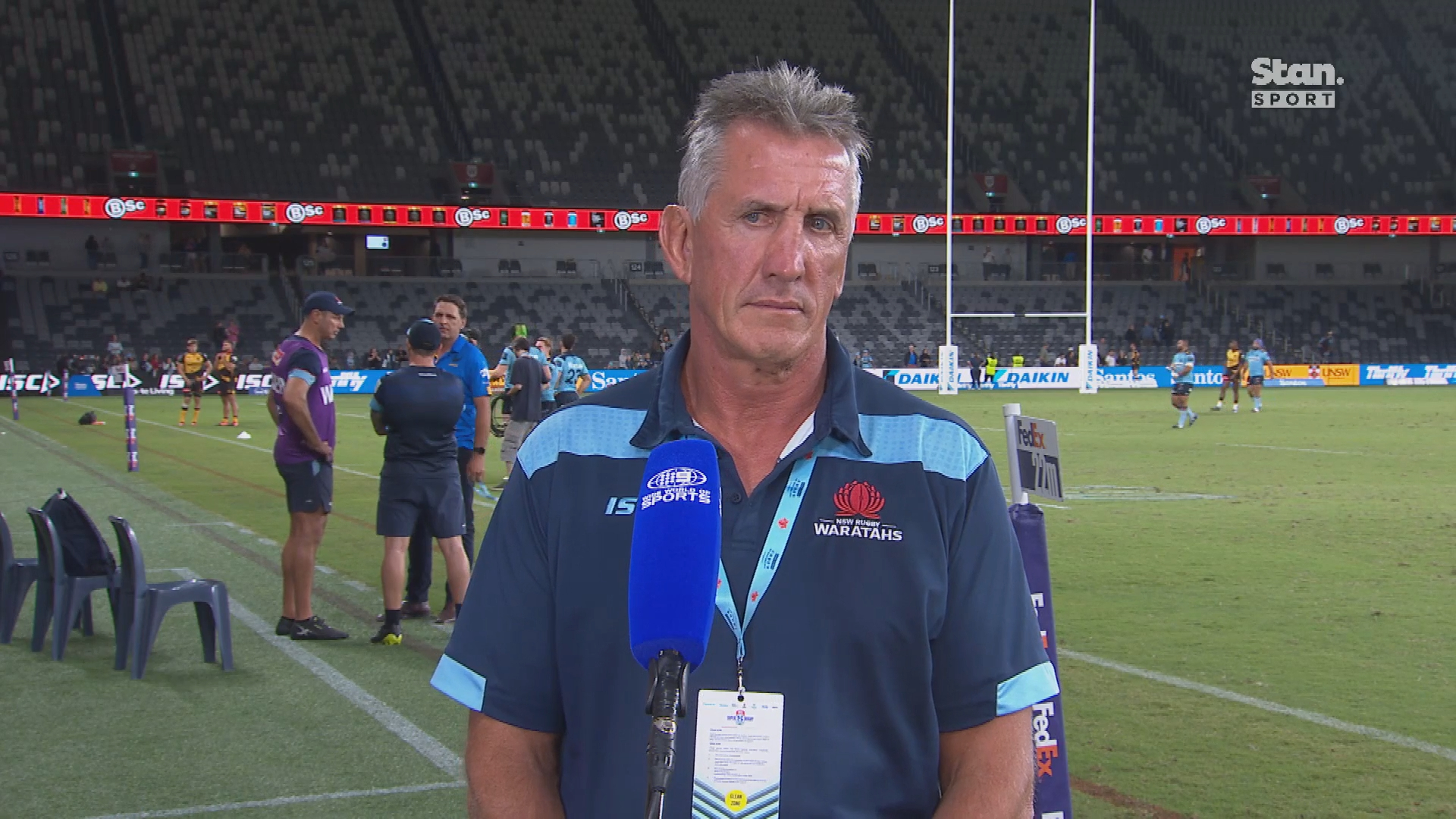 Tahs coach's testy interview