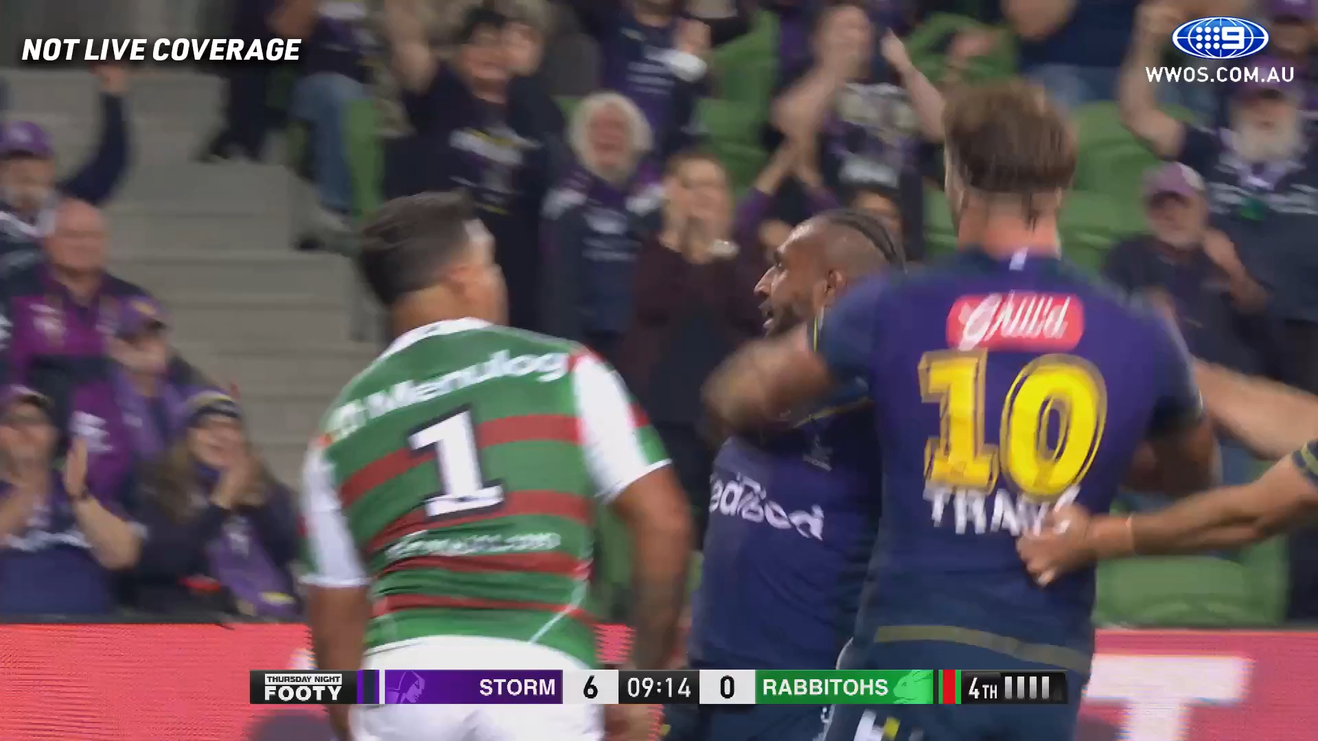 Melbourne Storm V South Sydney Rabbitohs Nrl Match Centre