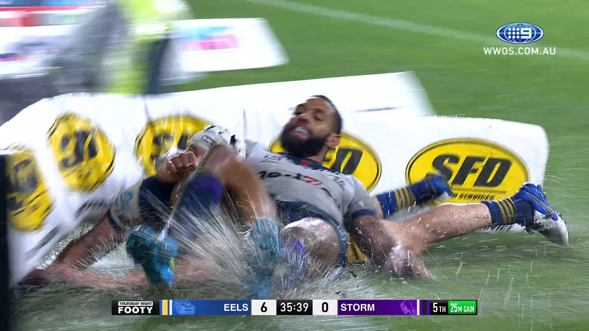 NRL Highlights: Eels edge past the Storm in a wet weather thriller