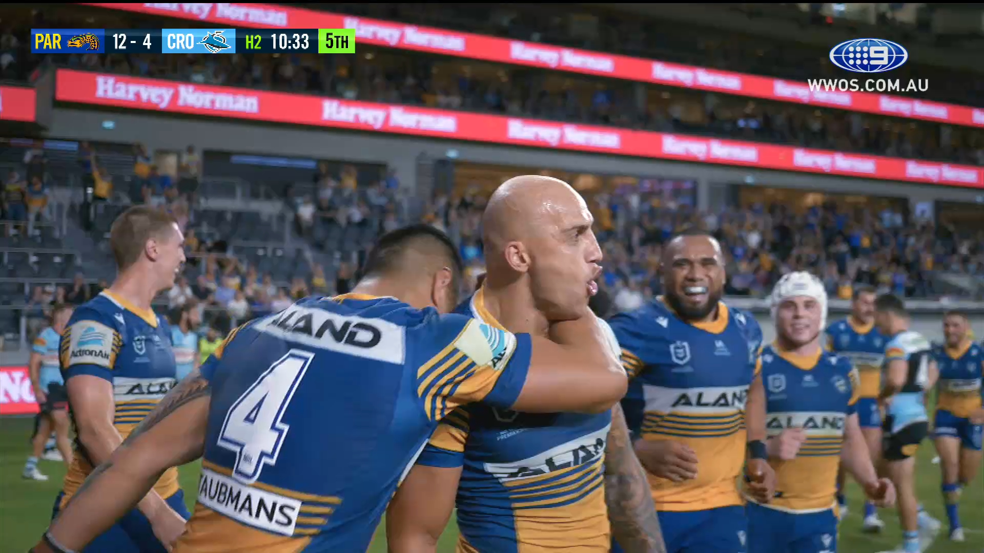 NRL Highlights: The Eels beat the Sharks in a battle at Bankwest - Round 3