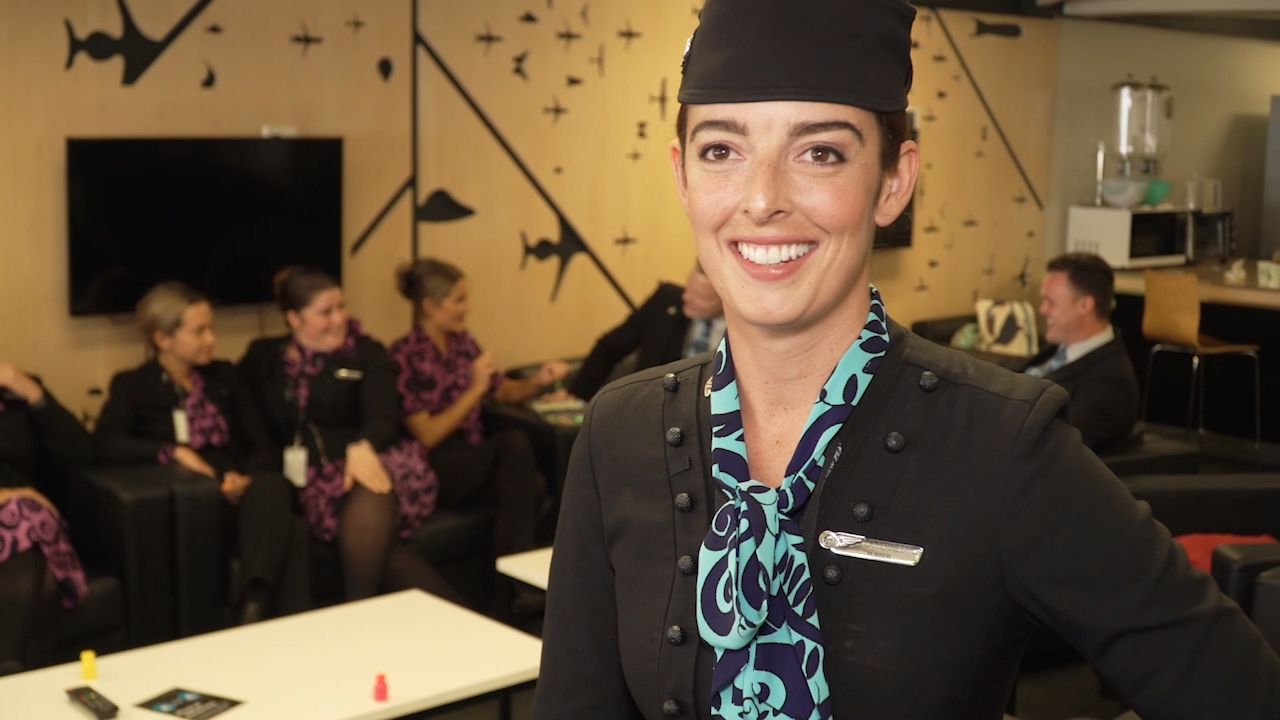 Air New Zealand staff celebrate borders reopening with Australia