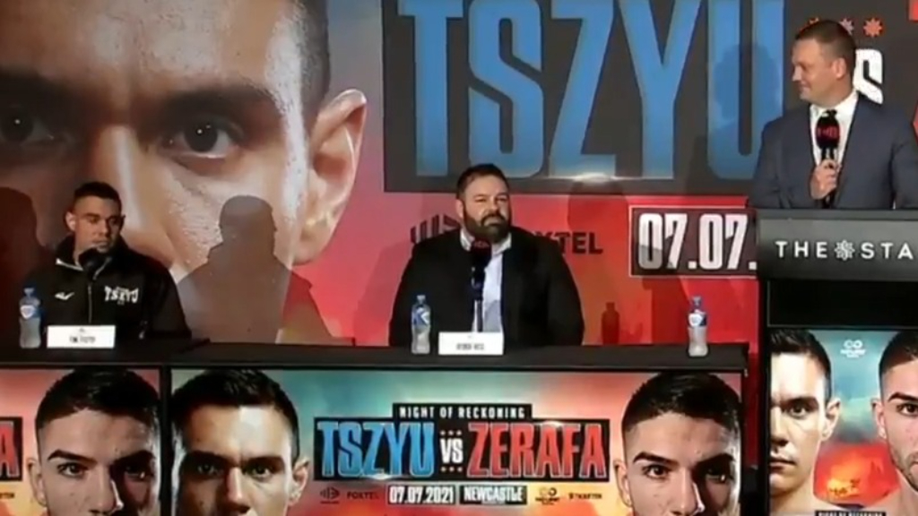 Tszyu, Zerafa trade barbs