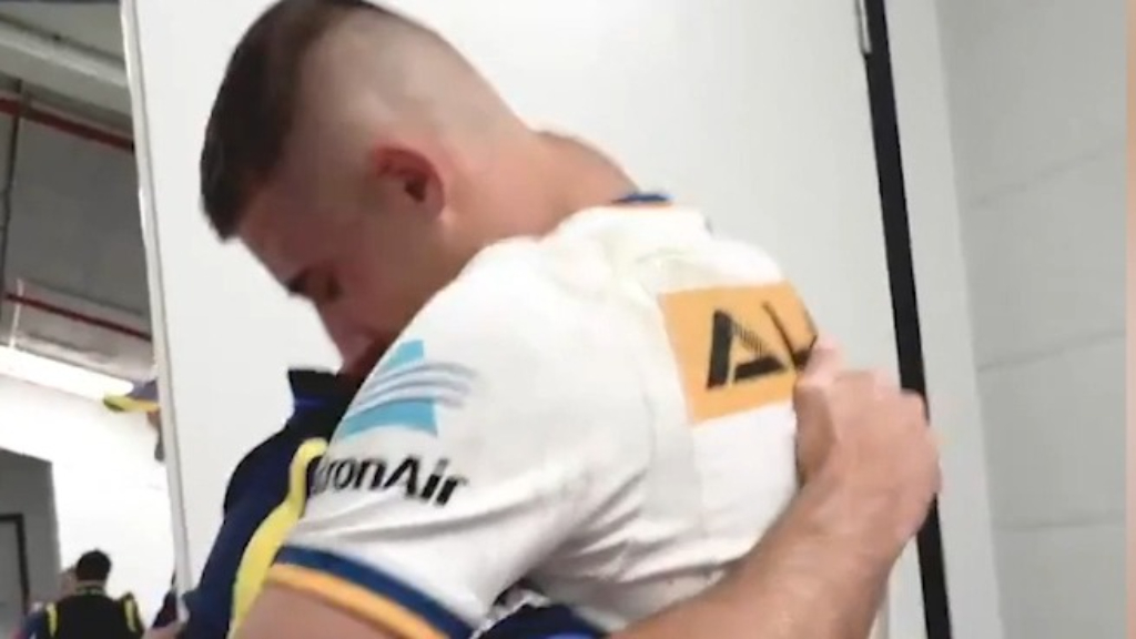 Eels share coach and son's special moment