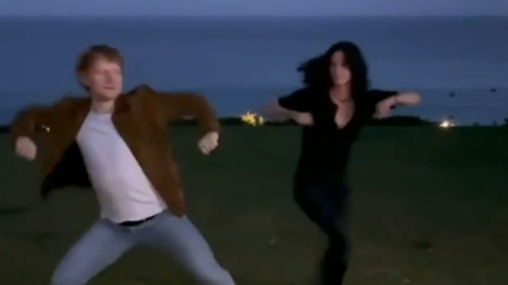Courteney Cox And Ed Sheeran Recreate The Routine Dance 9honey