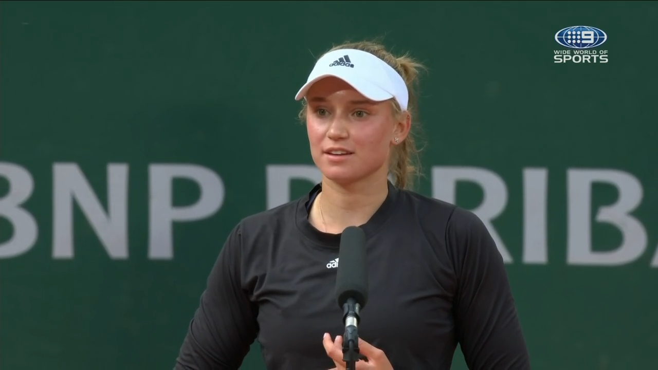 Rybakina speaks after win over Serena