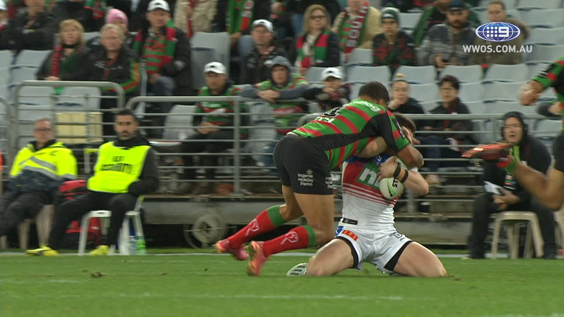 NRL Highlights: Johnston's Hat-trick leads the Rabbitohs to a victory over the Knights - Round 14