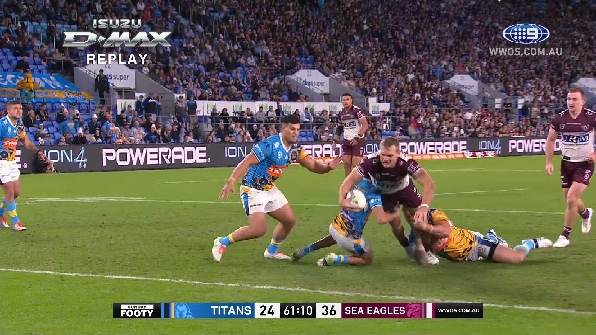 NRL Highlights: Sea Eagles hammer the Titans - Round 15