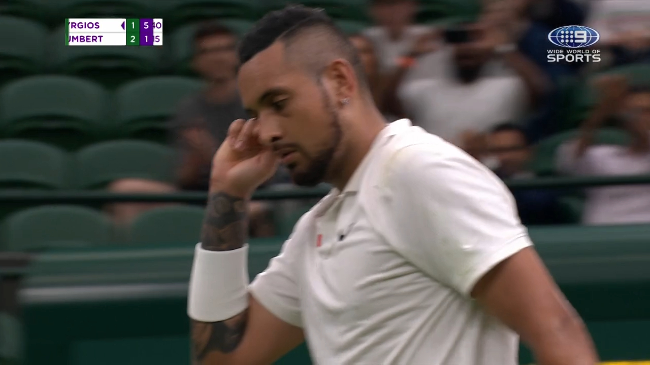 Kyrgios climbs off the canvas