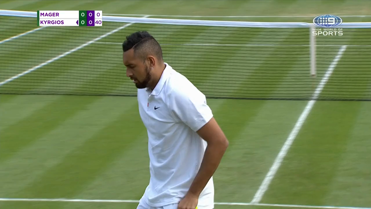 Kyrgios goes for cheeky underarm serve in opening game