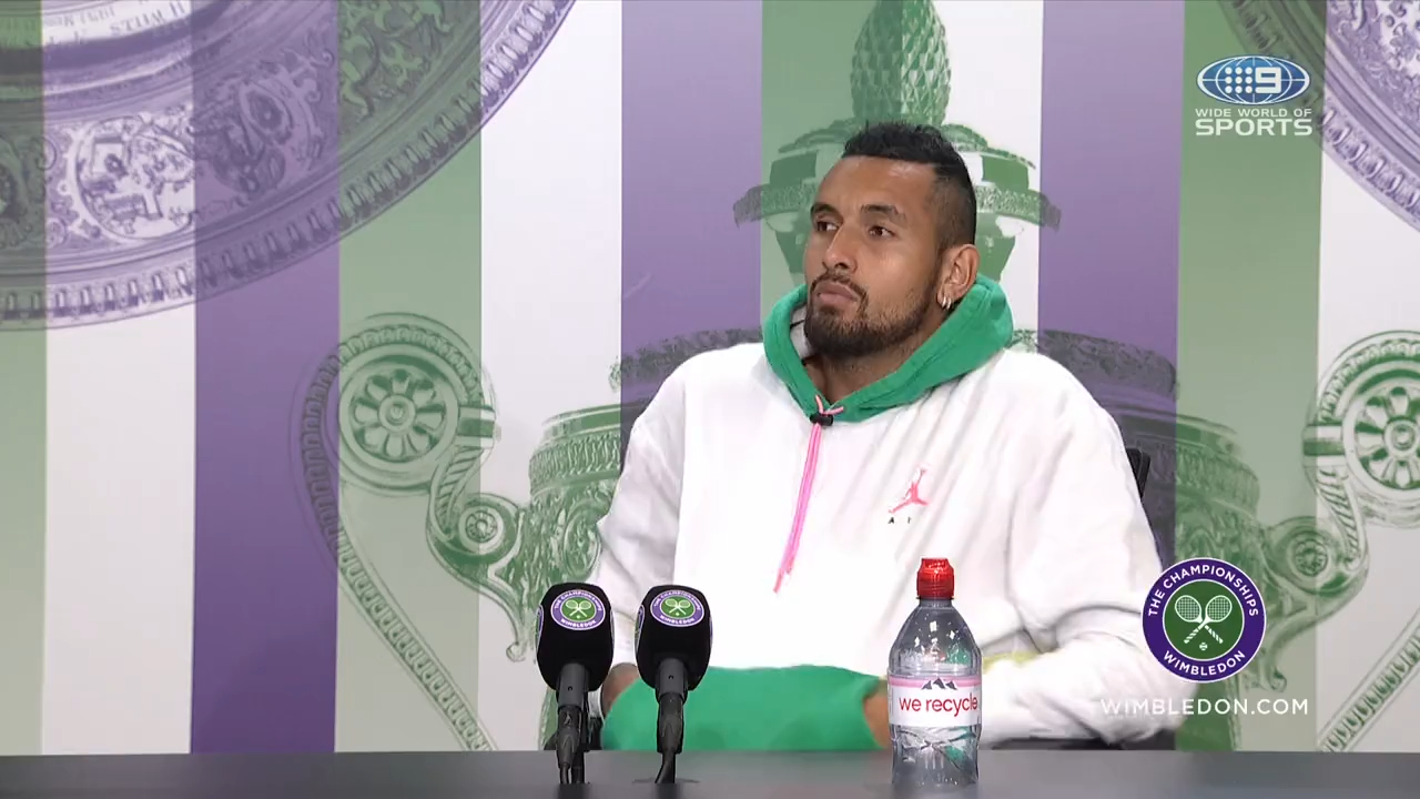 Kyrgios addresses injury at presser