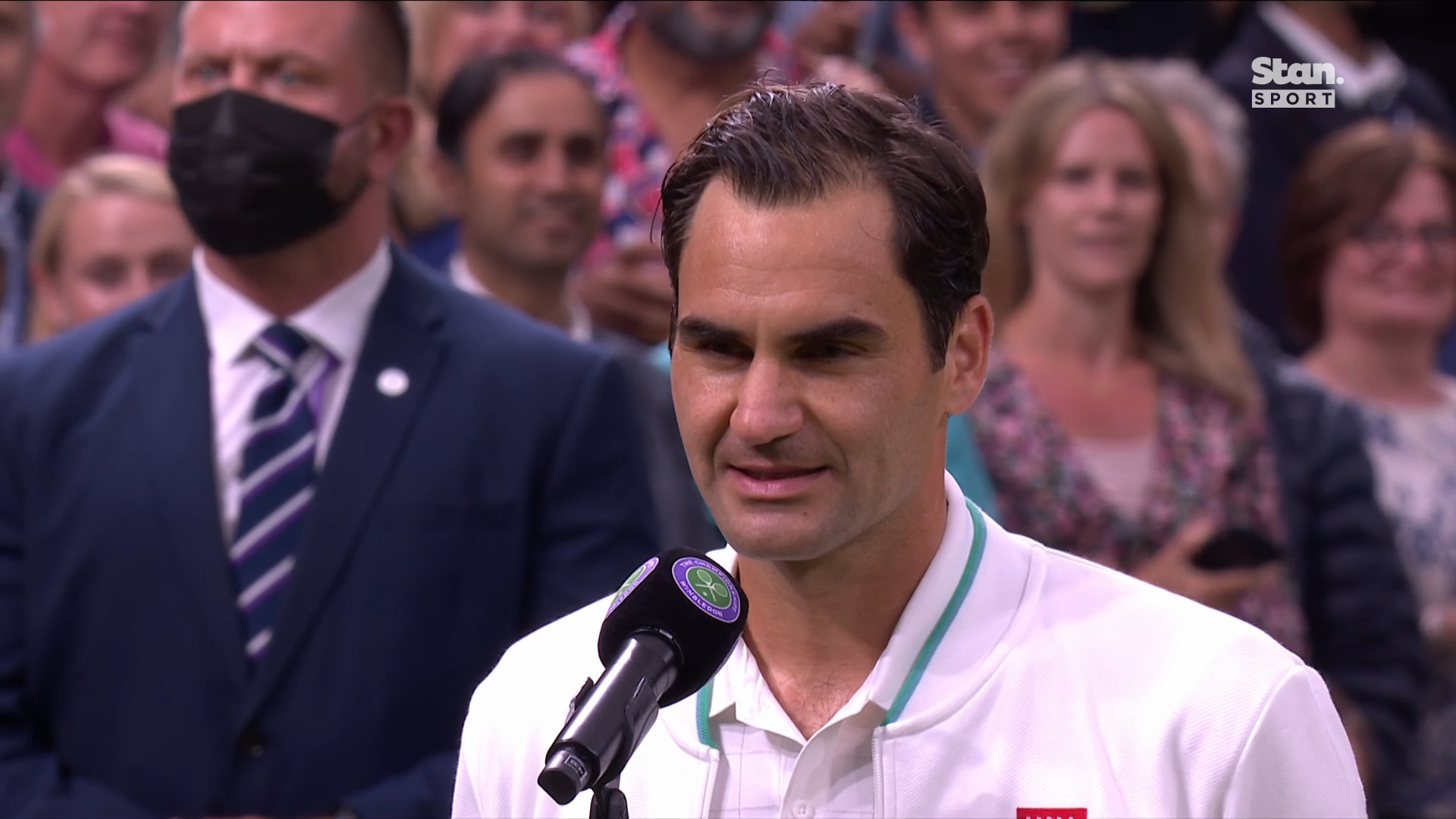 Federer speaks after fourth round win