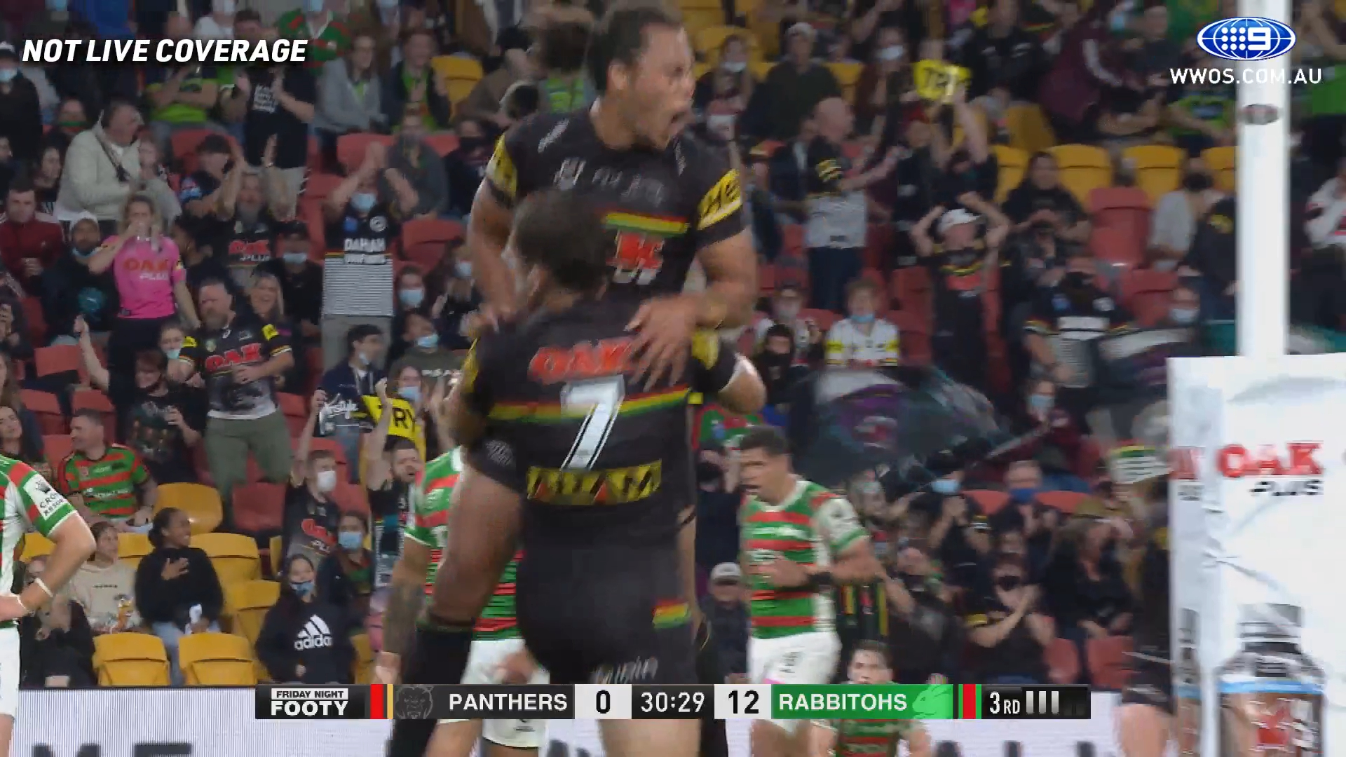 Cleary sets up, finishes own try