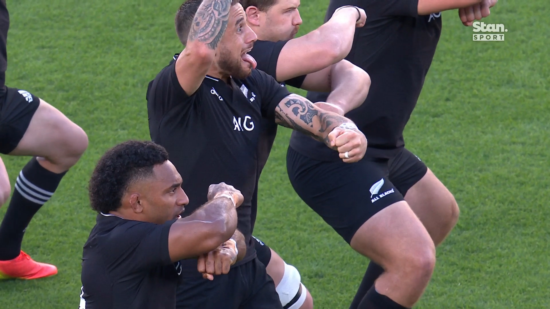 Pumped up Perenara leads haka