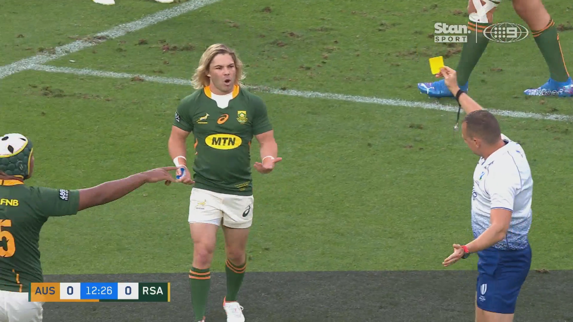 Brain explosion from Springboks star 