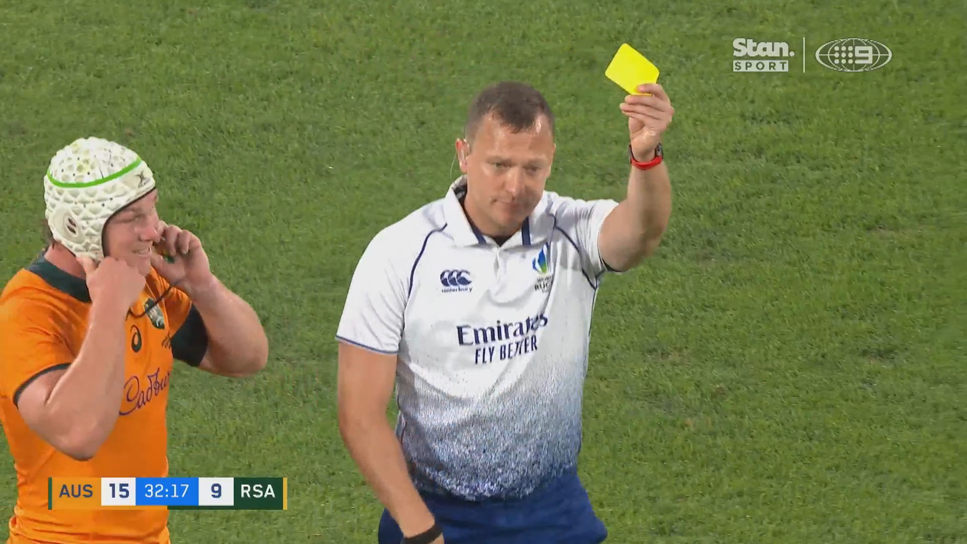 Swinton cops controversial yellow card