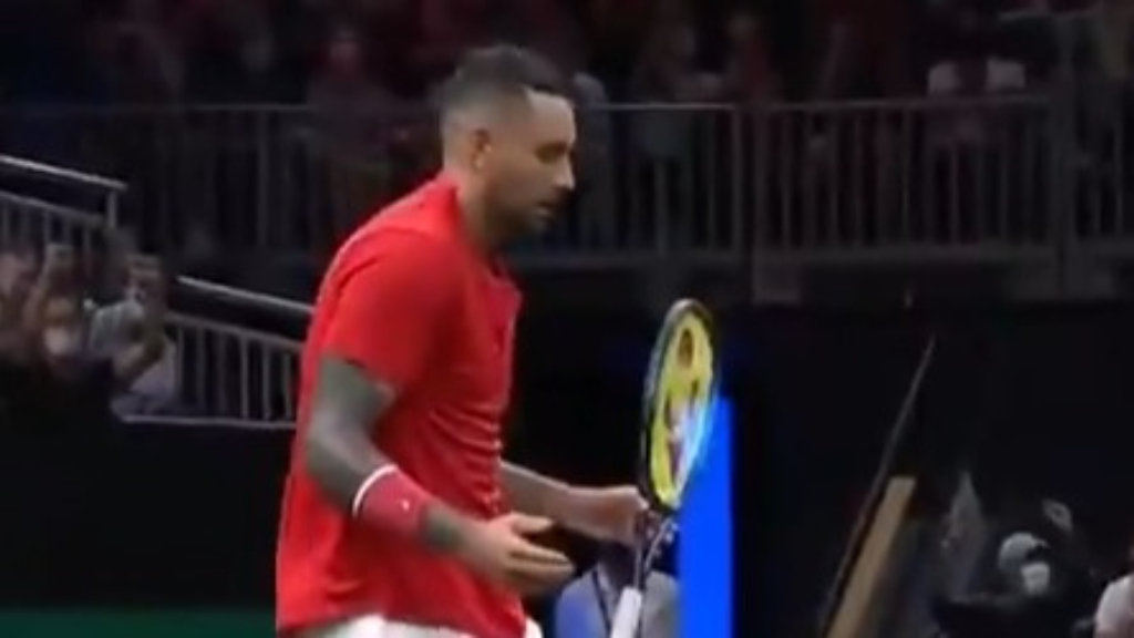 Kyrgios' shimmy celebration