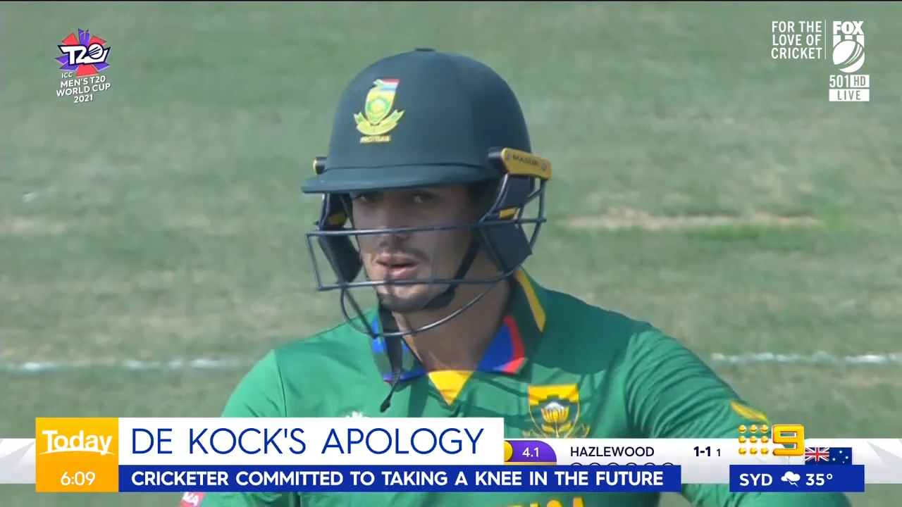 De Kock issues apology