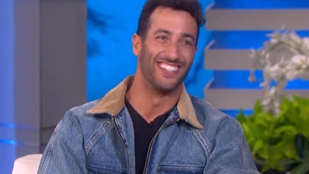 Daniel Ricciardo chats with Ellen DeGeneres