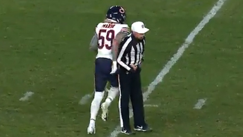 Cassius Marsh says appears to be hip checked by referee Tony Corrente.