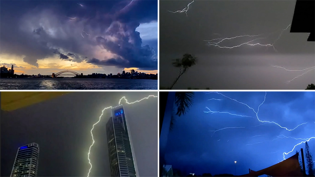One million lightning strikes detected in Australia over past 24 hours
