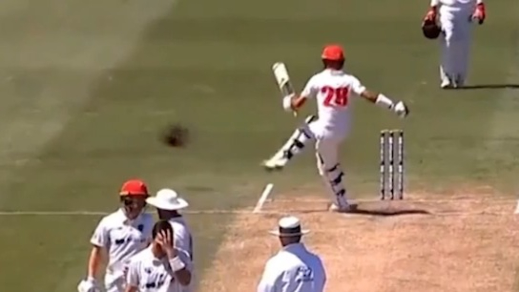 Bizarre helmet kick starts cricket stink