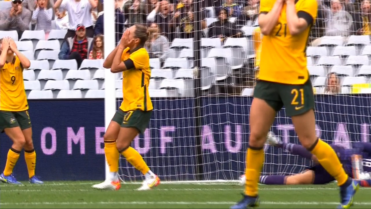 Kyah Simon's horror miss against USA