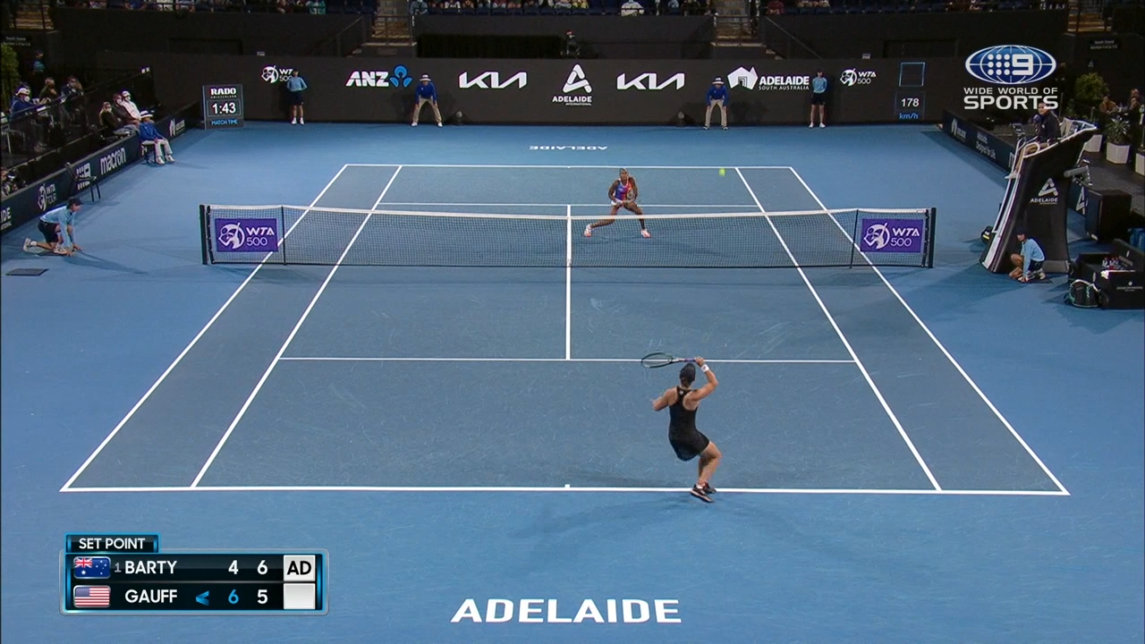 Barty's brilliant lob seals set