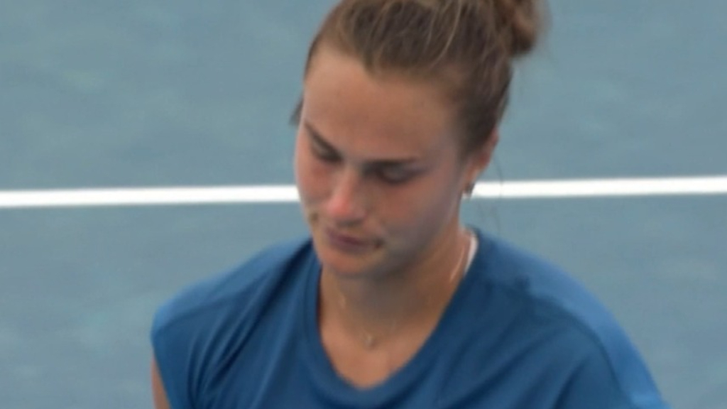 Sabalenka's serve falls apart