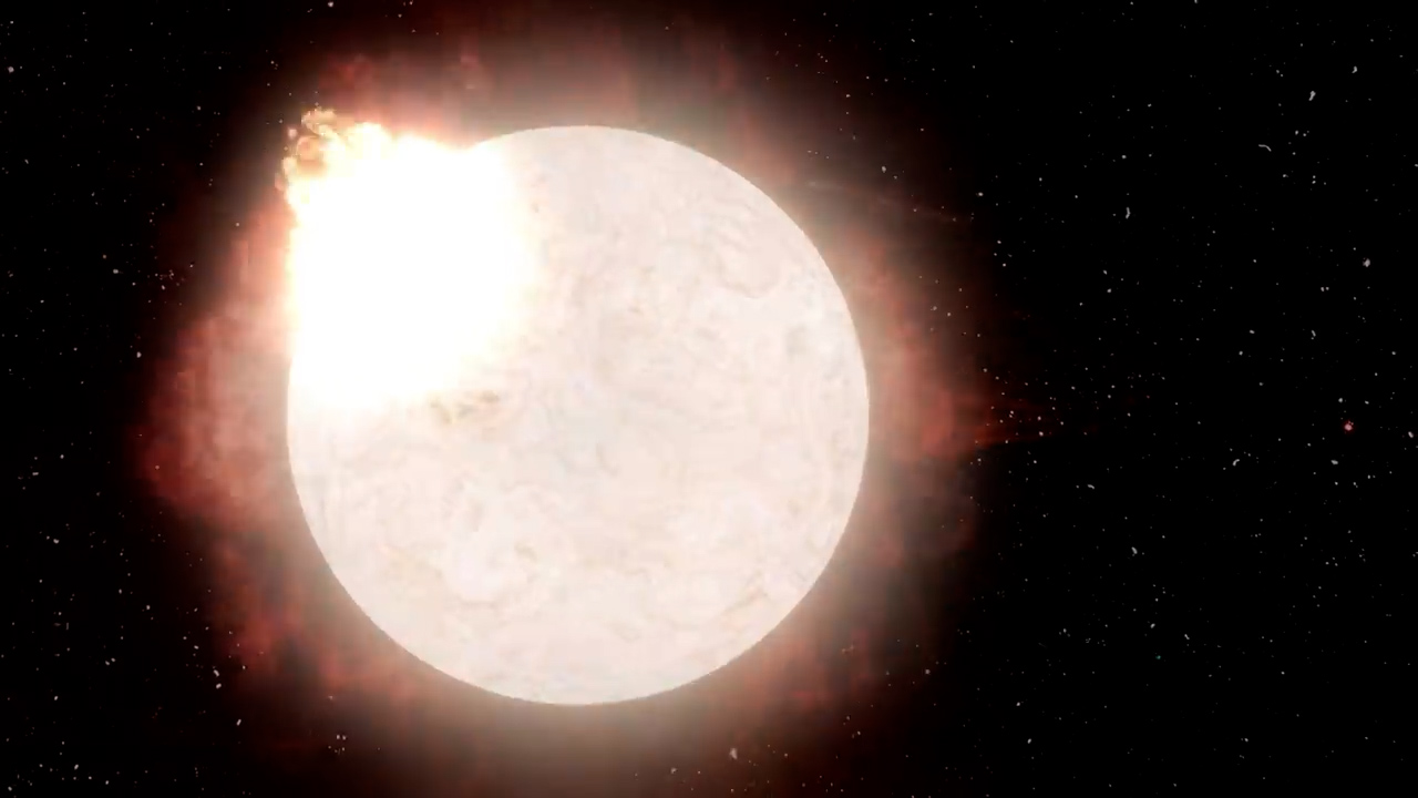 Scientists witness violent death of giant star in real time