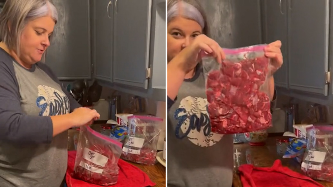 Tiktoker's trick for 'vacuum packing' food in freezer bags