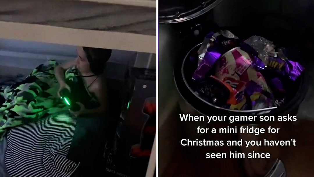 Mum gifts gamer son with mini fridge for Christmas, 'hasn't seen him since'
