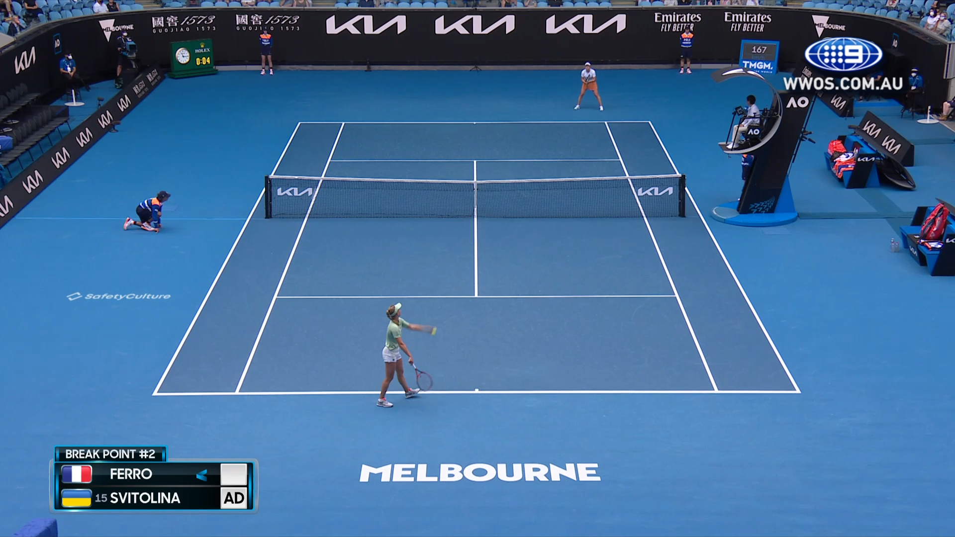 Fiona Ferro vs. Elina Svitolina: Australian Open 2022