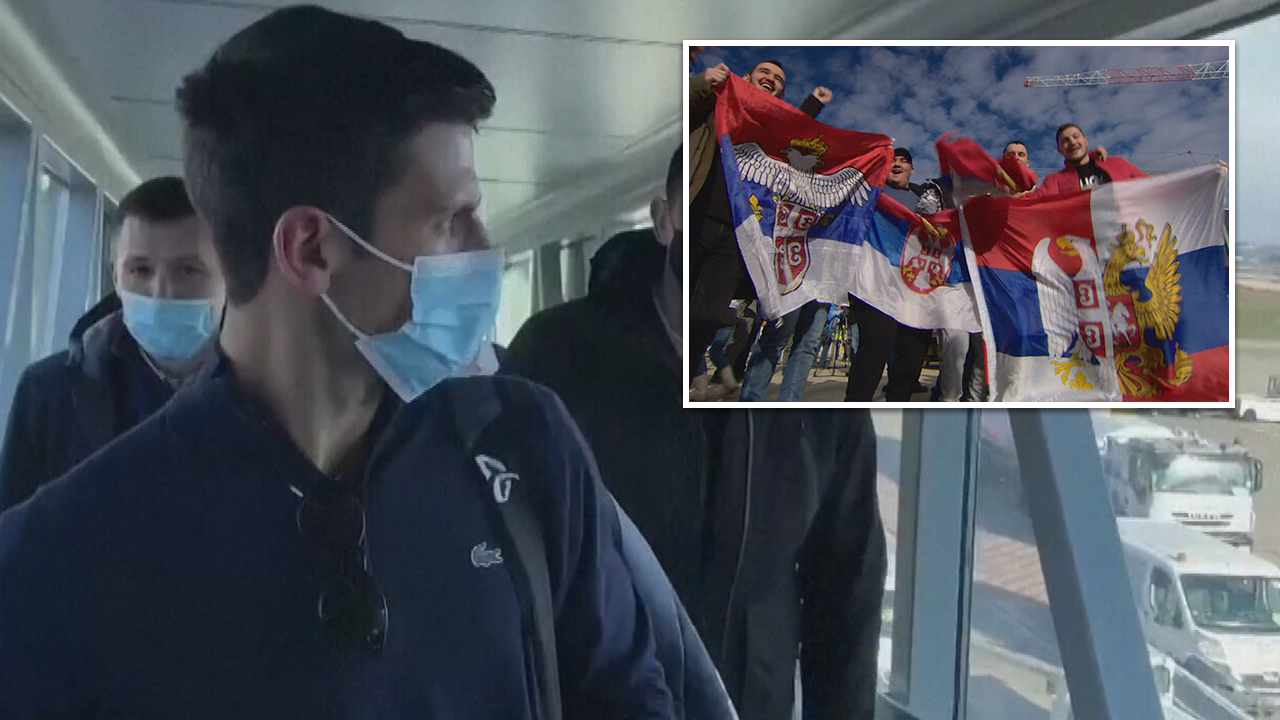 Djokovic arrives home in Serbia