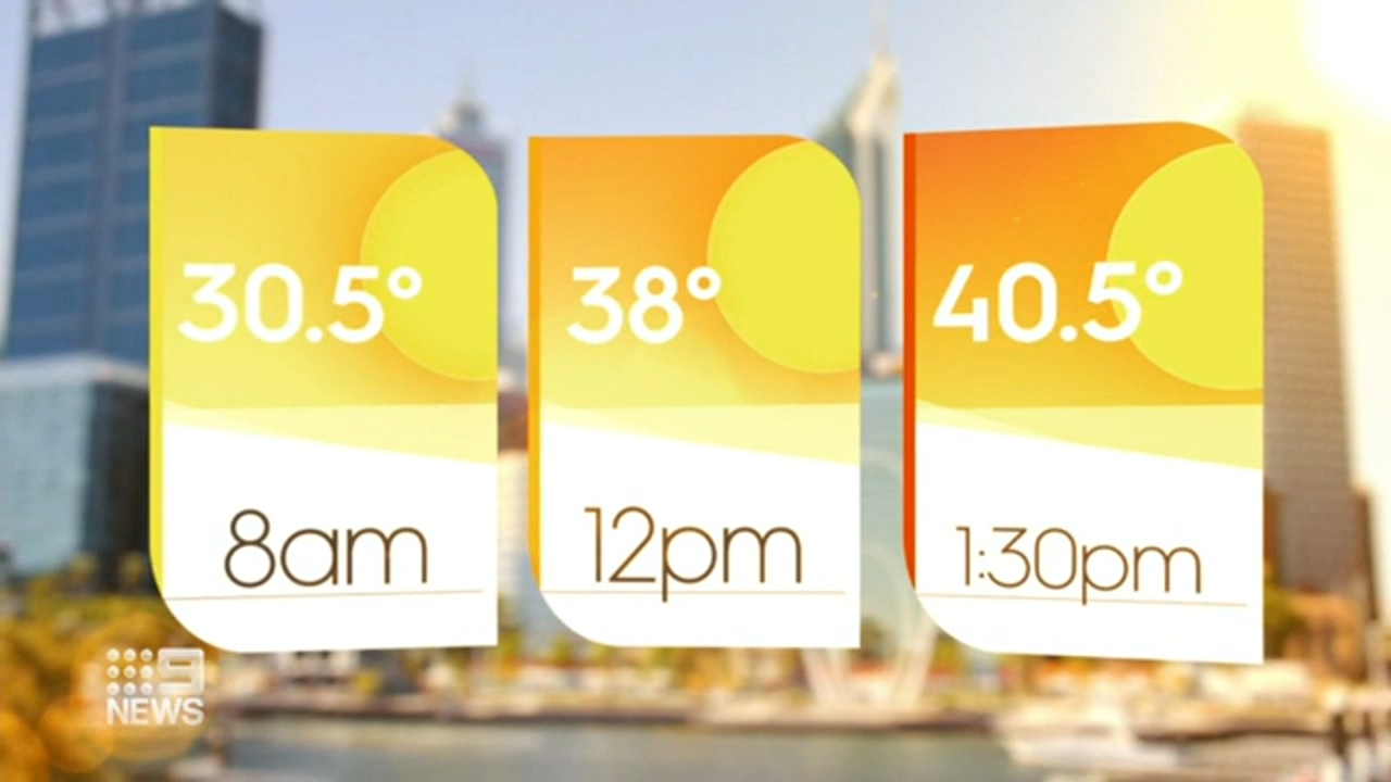 Perth residents sweltering