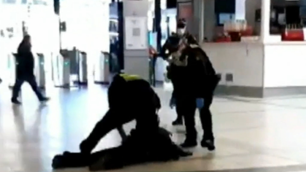 Victoria Police officer charged with assault over train station arrest