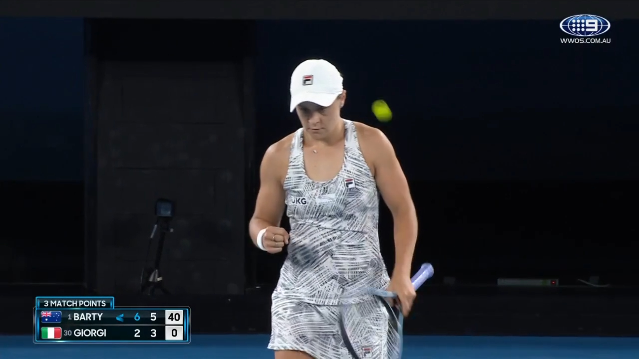 'Ruthless' Barty through to fourth round
