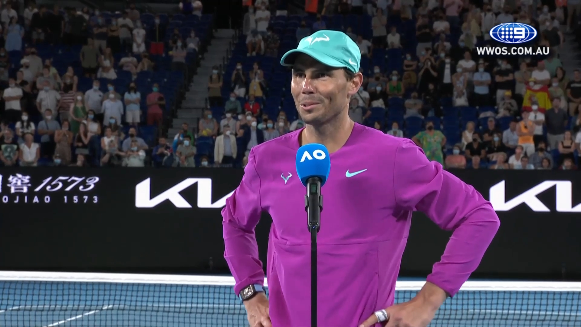 Rafael Nadal thankful for every match he can play after "tough year"