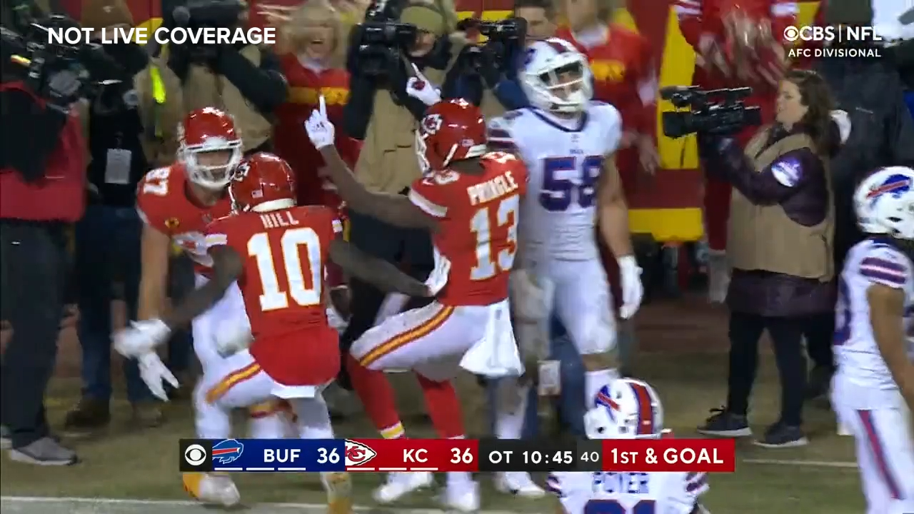 Chiefs score overtime touchdown to stun Bills in NFL classic