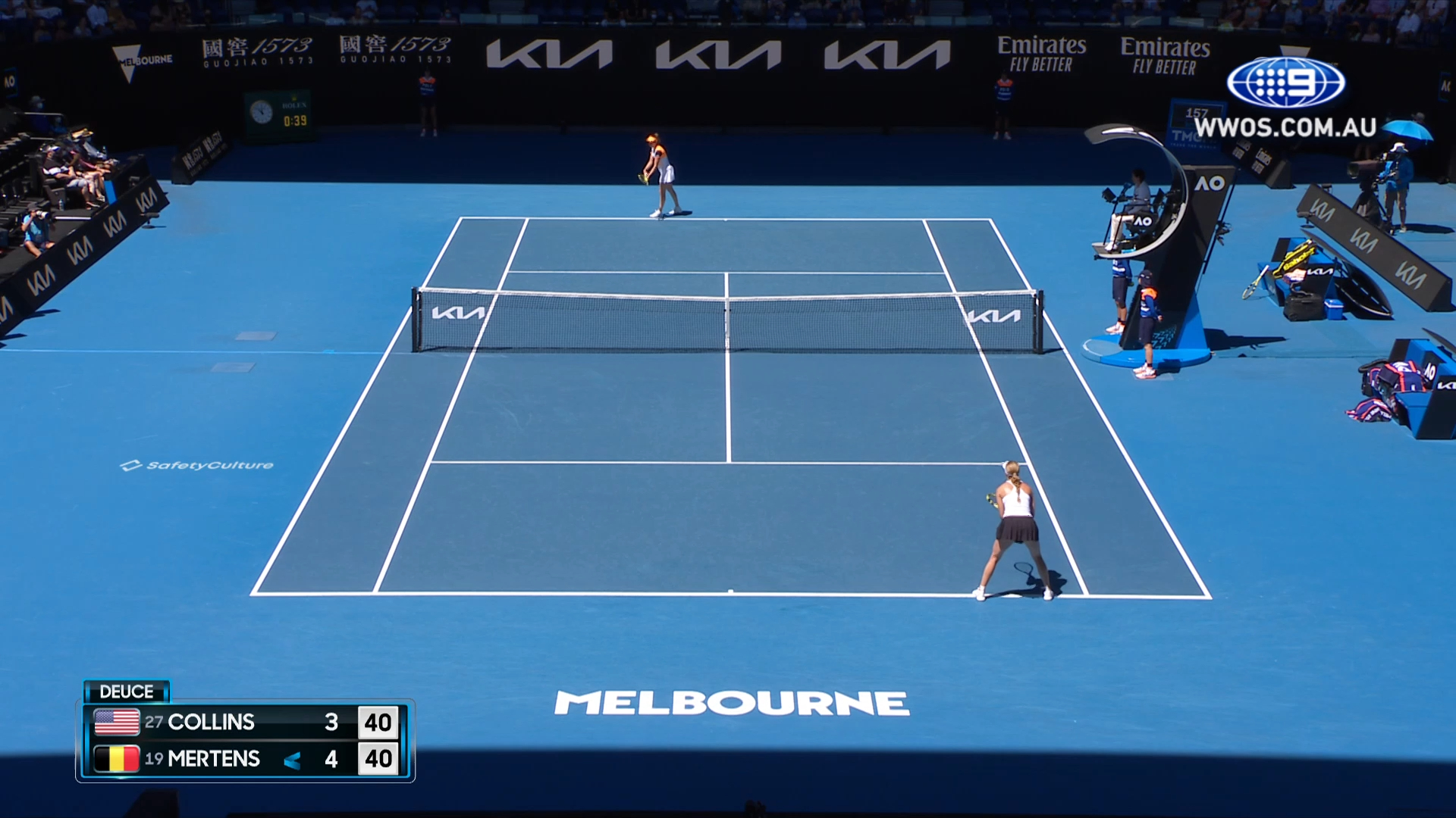 Danielle Collins vs Elise Mertens: Australian Open 2022 | Tennis Highlights