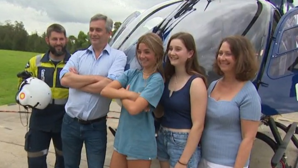 Teenage girl rescued after boating accident meets the emergency services who saved her