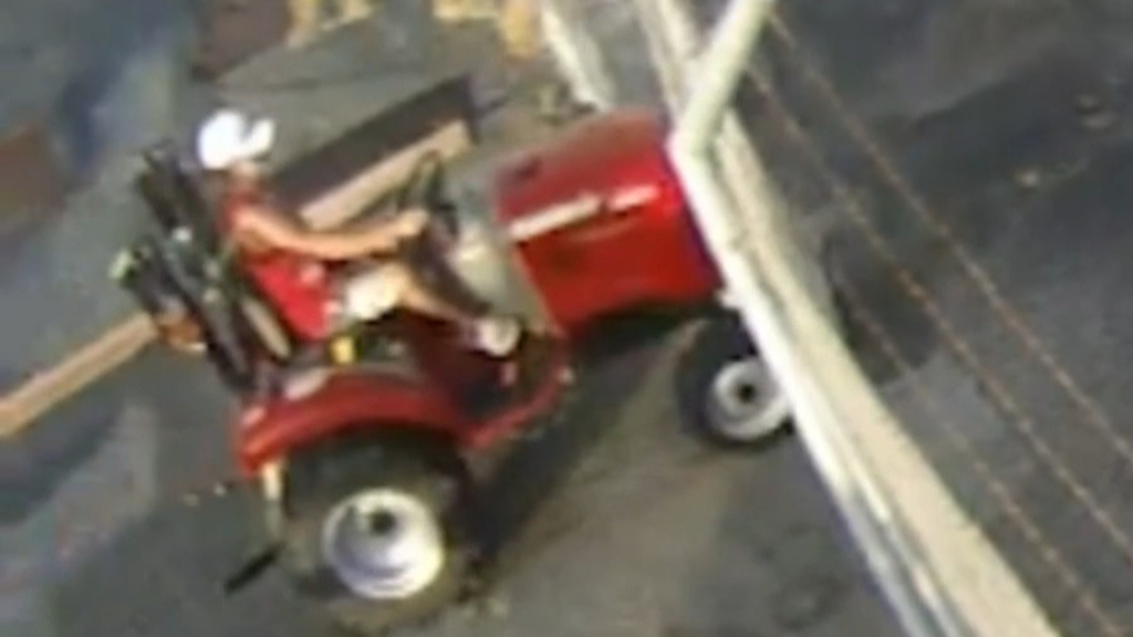Queensland man tries to steal helicopter in red tractor