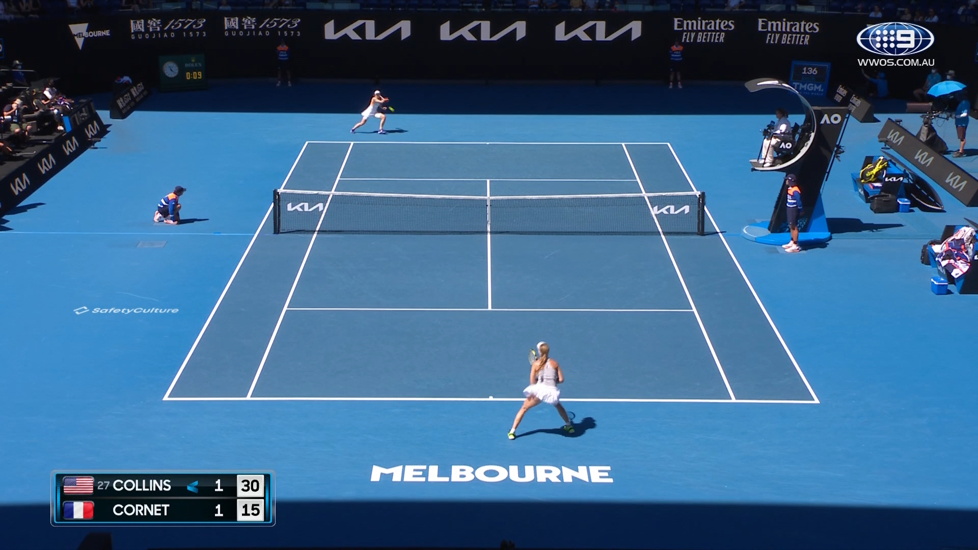 Danielle Collins vs Alizé Cornet: Australian Open 2022 | Quarter-Final Highlights