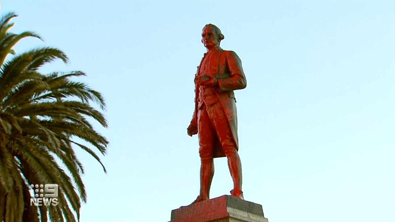 Melbourne monuments defaced on Australia Day