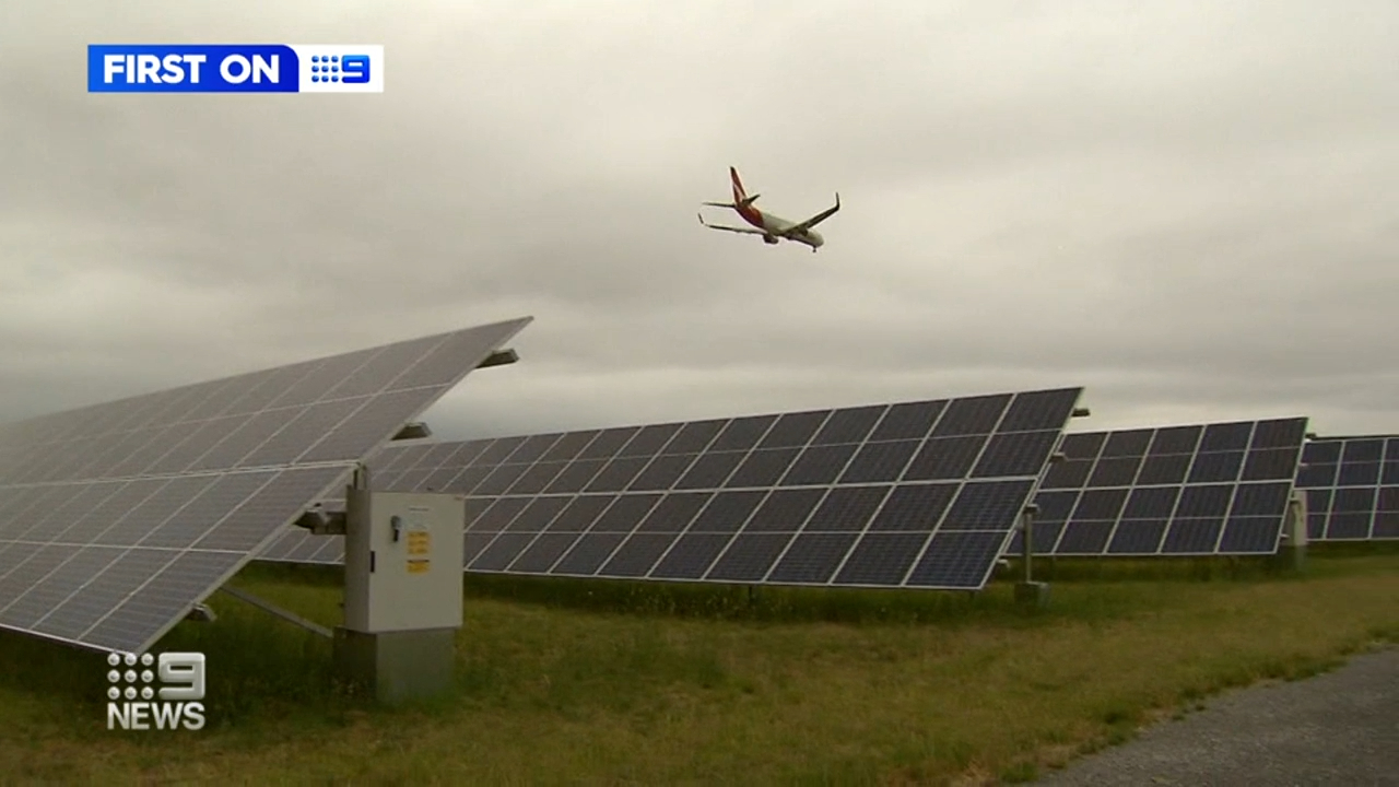 Large solar farm installed at Melbourne Airport