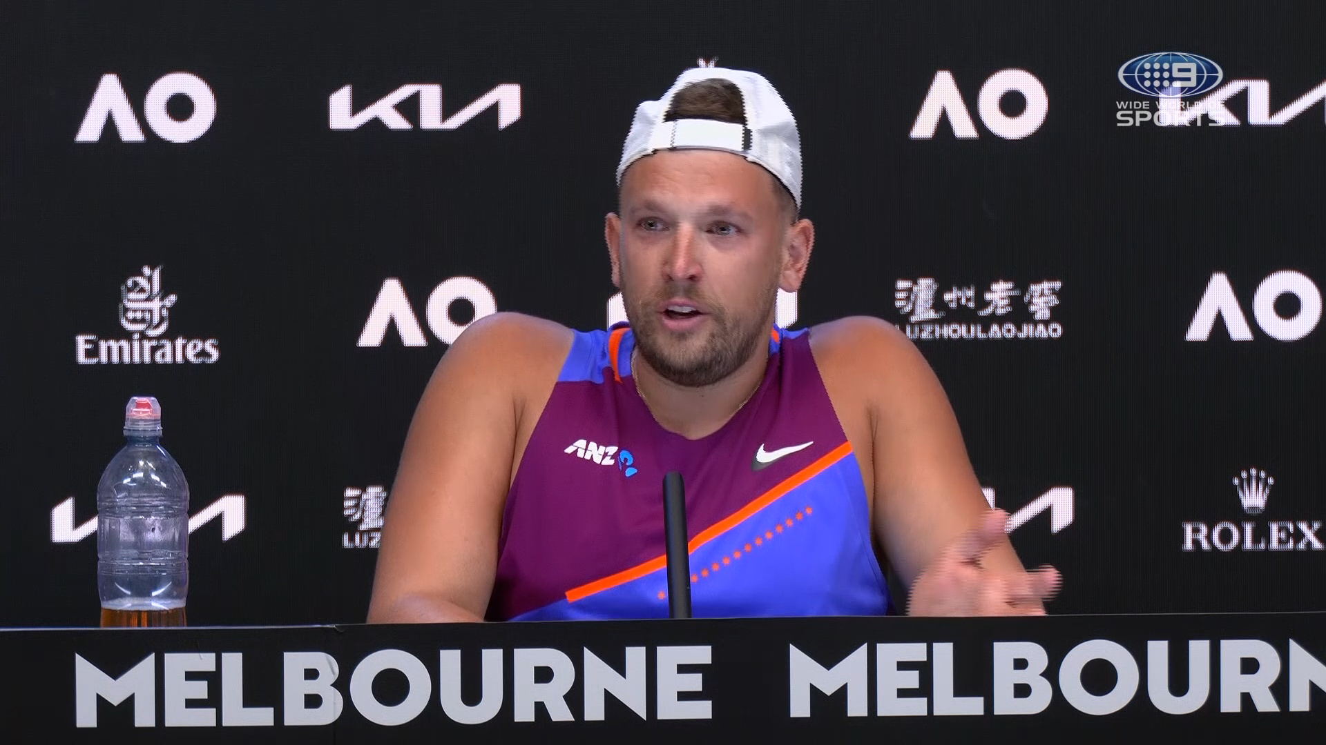 The mid-press conference message that triggered tears from Dylan Alcott